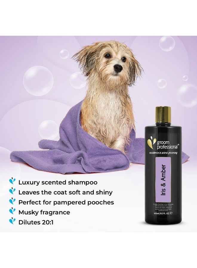 Groom Professional Iris & Amber Shampoo 450ml – Luxury Scented Dog Shampoo - Image 4